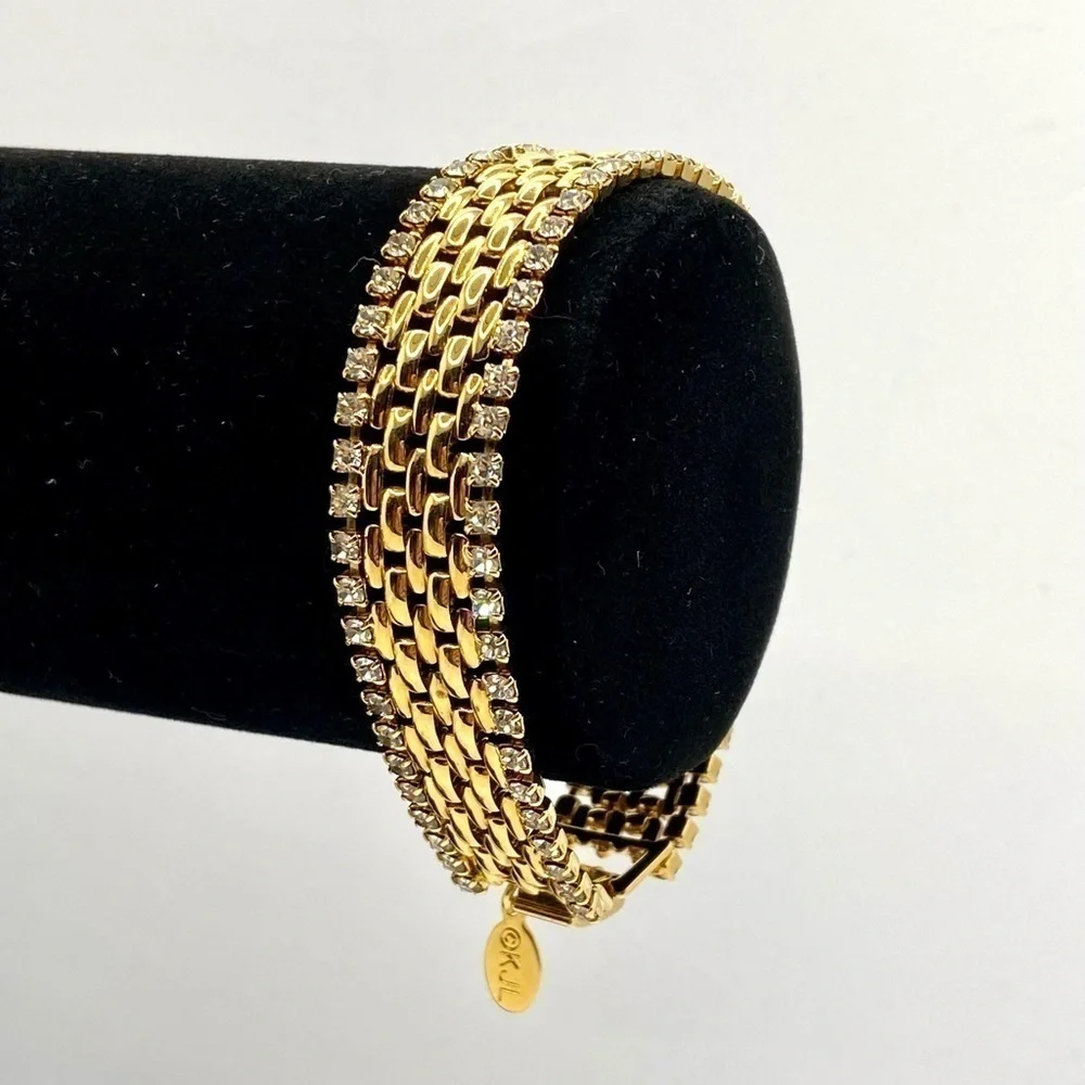 KJL Kenneth Jay Lane Bracelet Crystals Vintage